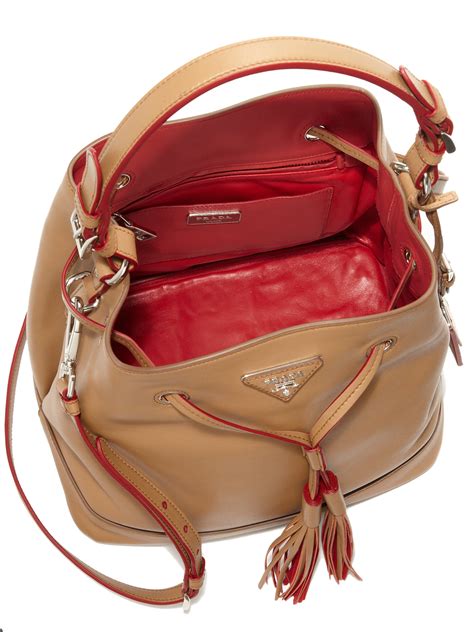 prada bucket shoulder bag|prada shoulder bag vintage.